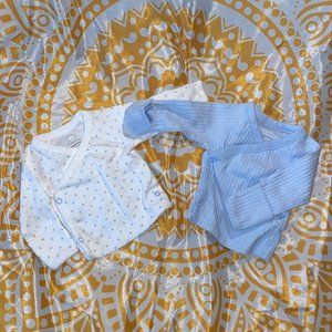2 Adorable Preemie-Sized Infant Shirts - Perfect for Your Little Bundle  of Joy!